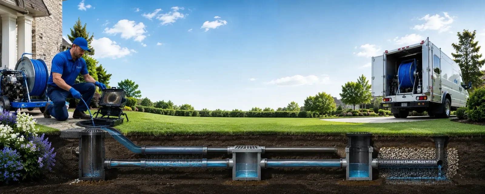 Outdoor drain cleaning information for Abbot, ME